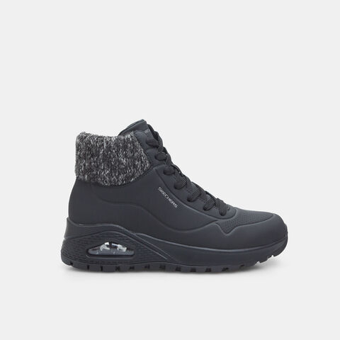 Botas Skechers Uno Rugged para mujer, Negro Botas Skechers Uno Rugged para mujer, Negro